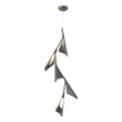 Hubbardton Forge 2020 Bronze Natural Iron Standard Plume 5-Light LED Pendant