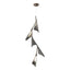 Hubbardton Forge 2020 Bronze Natural Iron Standard Plume 5-Light LED Pendant