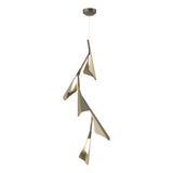 Hubbardton Forge 2020 Bronze Soft Gold Standard Plume 5-Light LED Pendant