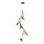 Hubbardton Forge 2020 Bronze Soft Gold Standard Plume 5-Light LED Pendant