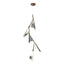 Hubbardton Forge 2020 Bronze Sterling Standard Plume 5-Light LED Pendant