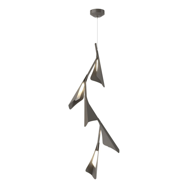 Hubbardton Forge 2020 Dark Smoke Dark Smoke Standard Plume 5-Light LED Pendant
