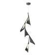 Hubbardton Forge 2020 Dark Smoke Black Standard Plume 5-Light LED Pendant