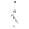 Hubbardton Forge 2020 Dark Smoke Vintage Platinum Standard Plume 5-Light LED Pendant