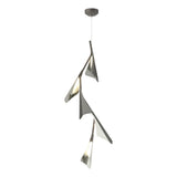 Hubbardton Forge 2020 Dark Smoke Sterling Standard Plume 5-Light LED Pendant
