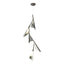 Hubbardton Forge 2020 Dark Smoke Sterling Standard Plume 5-Light LED Pendant