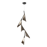 Hubbardton Forge 2020 Black Bronze Standard Plume 5-Light LED Pendant