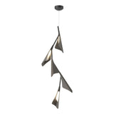 Hubbardton Forge 2020 Black Dark Smoke Standard Plume 5-Light LED Pendant