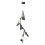Hubbardton Forge 2020 Black Dark Smoke Standard Plume 5-Light LED Pendant