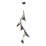 Hubbardton Forge 2020 Oil Rubbed Bronze Dark Smoke Standard Plume 5-Light LED Pendant