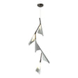 Hubbardton Forge 2020 Oil Rubbed Bronze Vintage Platinum Standard Plume 5-Light LED Pendant