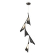 Hubbardton Forge 2020 Oil Rubbed Bronze Black Standard Plume 5-Light LED Pendant