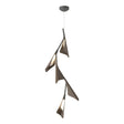 Hubbardton Forge 2020 Natural Iron Bronze Standard Plume 5-Light LED Pendant