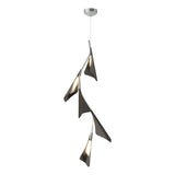 Hubbardton Forge 2020 Vintage Platinum Oil Rubbed Bronze Standard Plume 5-Light LED Pendant