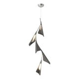 Hubbardton Forge 2020 Vintage Platinum Natural Iron Standard Plume 5-Light LED Pendant