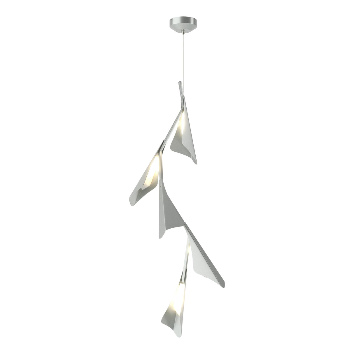 Hubbardton Forge 2020 Vintage Platinum Vintage Platinum Standard Plume 5-Light LED Pendant