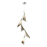Hubbardton Forge 2020 Vintage Platinum Soft Gold Standard Plume 5-Light LED Pendant