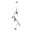 Hubbardton Forge 2020 Vintage Platinum Sterling Standard Plume 5-Light LED Pendant