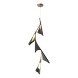 Hubbardton Forge 2020 Soft Gold Oil Rubbed Bronze Standard Plume 5-Light LED Pendant