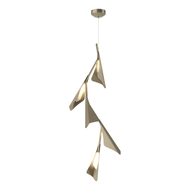 Hubbardton Forge 2020 Soft Gold Soft Gold Standard Plume 5-Light LED Pendant