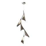 Hubbardton Forge 2020 Sterling Bronze Standard Plume 5-Light LED Pendant