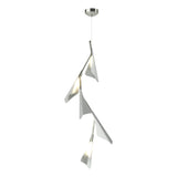 Hubbardton Forge 2020 Sterling Vintage Platinum Standard Plume 5-Light LED Pendant
