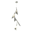 Hubbardton Forge 2020 Sterling Sterling Standard Plume 5-Light LED Pendant