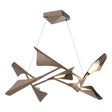 Hubbardton Forge 2020 Bronze Bronze Standard Plume 8-Light LED Pendant