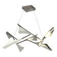 Hubbardton Forge 2020 Dark Smoke Sterling Standard Plume 8-Light LED Pendant