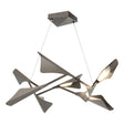 Hubbardton Forge 2020 Oil Rubbed Bronze Dark Smoke Standard Plume 8-Light LED Pendant