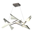 Hubbardton Forge 2020 Oil Rubbed Bronze Sterling Standard Plume 8-Light LED Pendant
