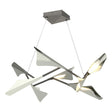Hubbardton Forge 2020 Natural Iron Sterling Standard Plume 8-Light LED Pendant