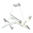Hubbardton Forge 2020 Vintage Platinum Vintage Platinum Standard Plume 8-Light LED Pendant