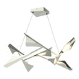Hubbardton Forge 2020 Sterling Sterling Standard Plume 8-Light LED Pendant