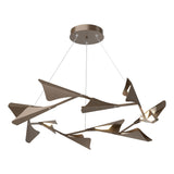 Hubbardton Forge 2020 Bronze Bronze Standard Plume 12-Light LED Pendant