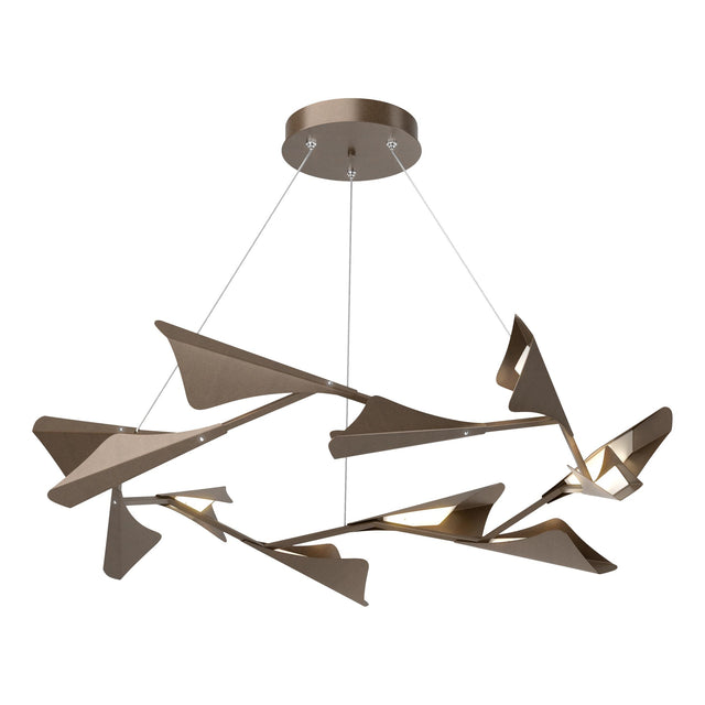 Hubbardton Forge 2020 Bronze Bronze Standard Plume 12-Light LED Pendant