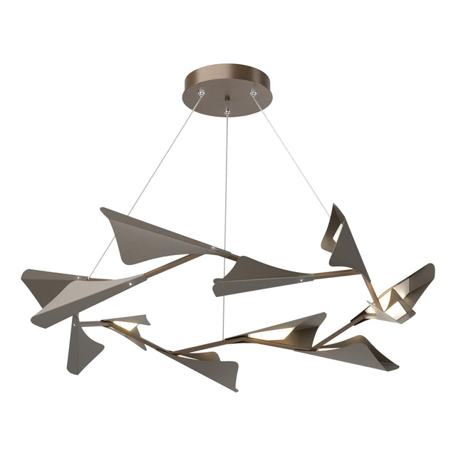 Hubbardton Forge 2020 Bronze Dark Smoke Standard Plume 12-Light LED Pendant