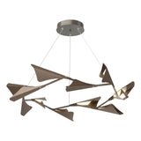 Hubbardton Forge 2020 Dark Smoke Bronze Standard Plume 12-Light LED Pendant