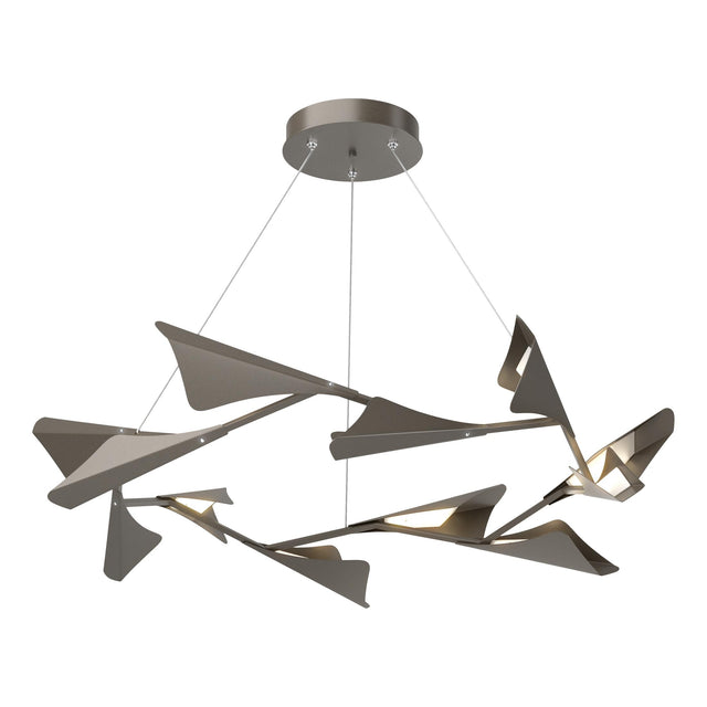 Hubbardton Forge 2020 Dark Smoke Dark Smoke Standard Plume 12-Light LED Pendant
