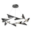 Hubbardton Forge 2020 Black Black Standard Plume 12-Light LED Pendant