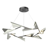 Hubbardton Forge 2020 Black Sterling Standard Plume 12-Light LED Pendant