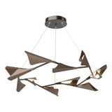 Hubbardton Forge 2020 Oil Rubbed Bronze Bronze Standard Plume 12-Light LED Pendant