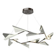 Hubbardton Forge 2020 Oil Rubbed Bronze Sterling Standard Plume 12-Light LED Pendant