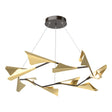 Hubbardton Forge 2020 Oil Rubbed Bronze Modern Brass Standard Plume 12-Light LED Pendant