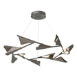 Hubbardton Forge 2020 Natural Iron Dark Smoke Standard Plume 12-Light LED Pendant