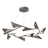 Hubbardton Forge 2020 Natural Iron Dark Smoke Standard Plume 12-Light LED Pendant