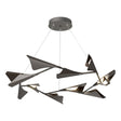Hubbardton Forge 2020 Natural Iron Oil Rubbed Bronze Standard Plume 12-Light LED Pendant