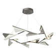 Hubbardton Forge 2020 Natural Iron Sterling Standard Plume 12-Light LED Pendant