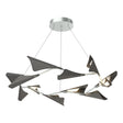 Hubbardton Forge 2020 Vintage Platinum Natural Iron Standard Plume 12-Light LED Pendant