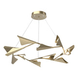 Hubbardton Forge 2020 Soft Gold Soft Gold Standard Plume 12-Light LED Pendant